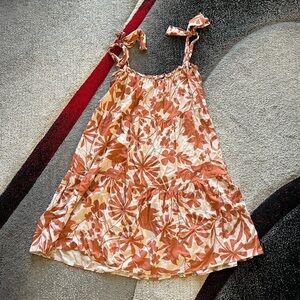 Pietro Brunelli Orange Floral Maternity Babydoll Shift Dress